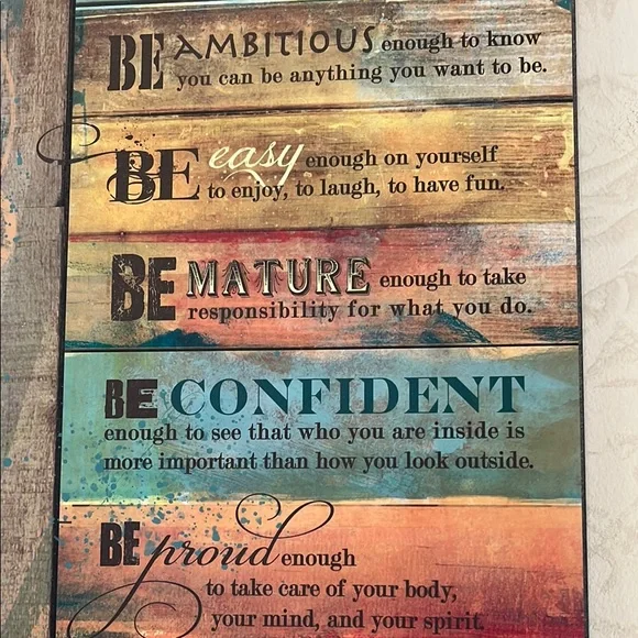 Teen Be-Attitudes Inspirational Wall Art - Picture 3 of 7